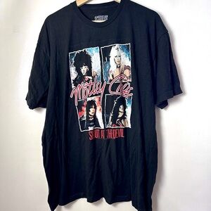 Motley Crue T-shirt Mens Shout At The Devil Cd Album Cover Concert 80’s Band 2X